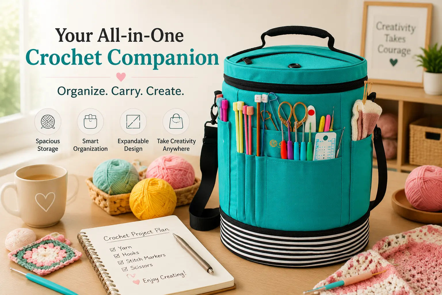 How to Organize Yarn for Crochet Projects: A Complete Guide to Keeping Yarn, Tools, and Projects Tidy