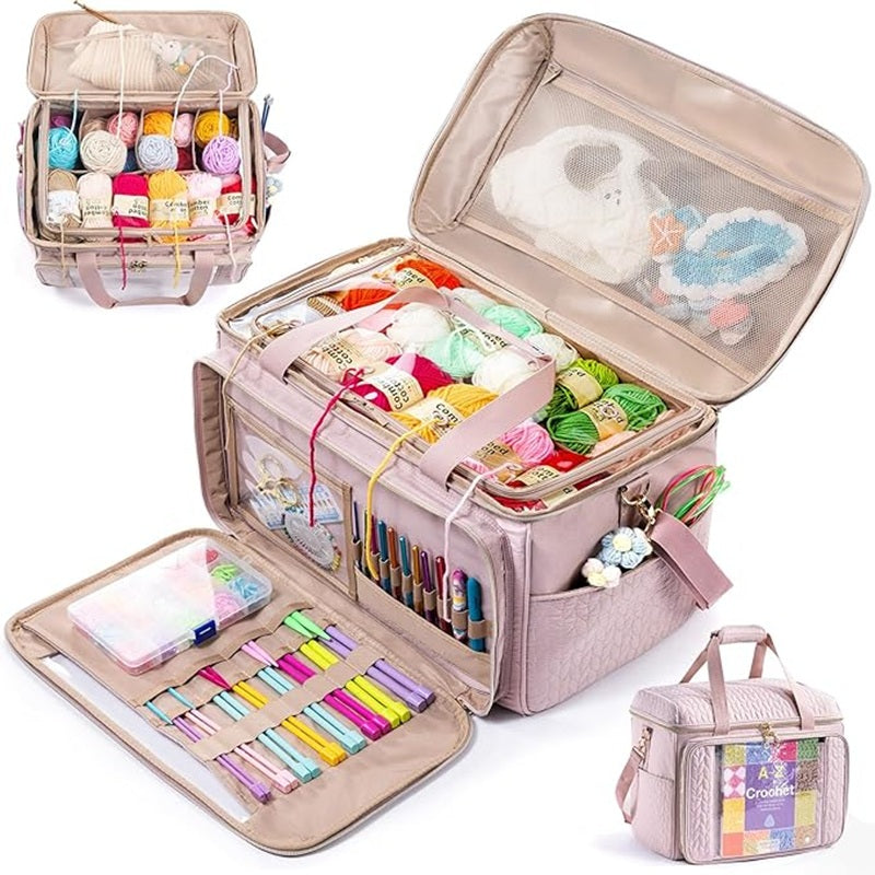 Yarn storage-Tangle-Free Life, Crafted with Love – Your Crochet Organizer Dream!  Festival gift, DIY holiday presents