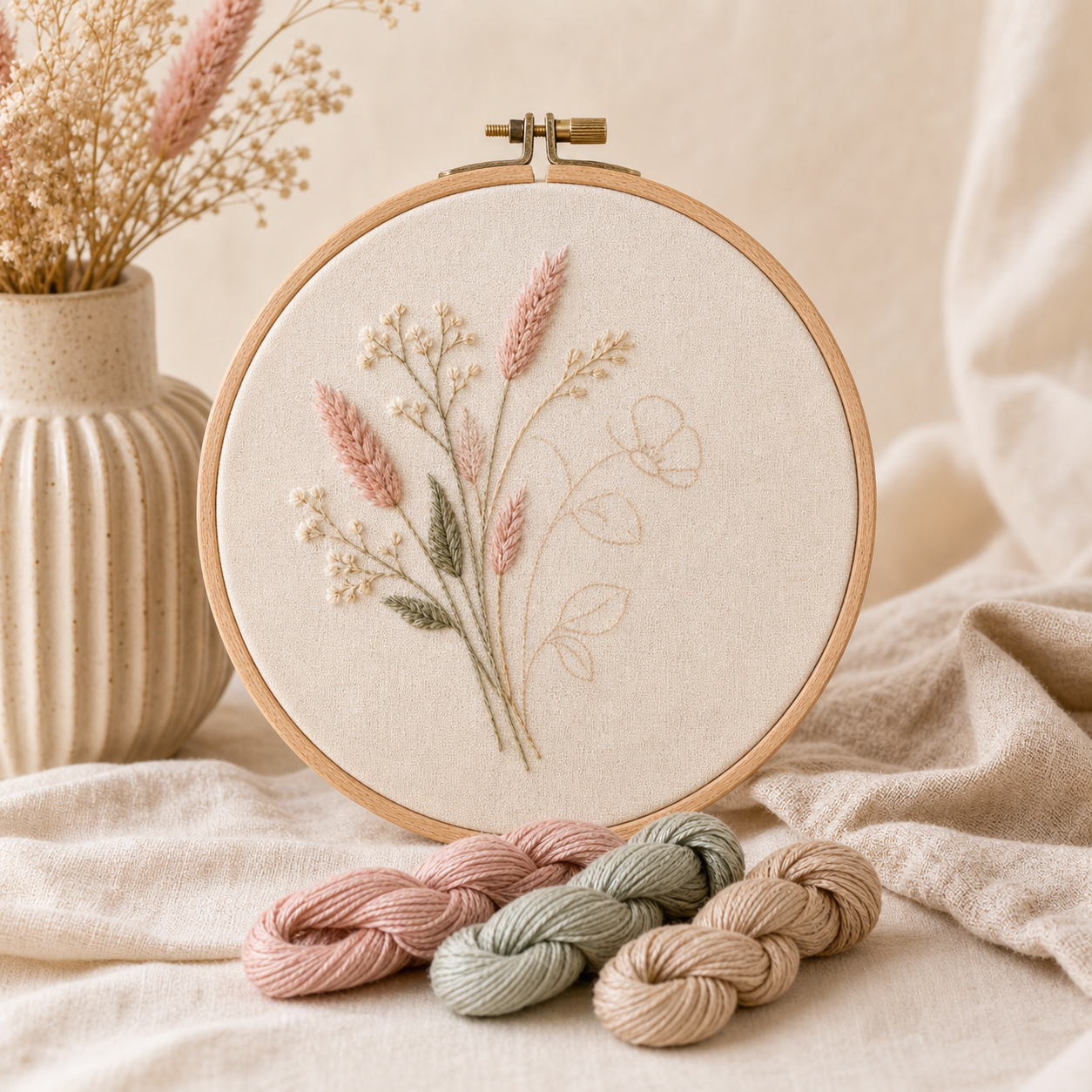 Embroidery Collection collection cover — warm editorial craft still life
