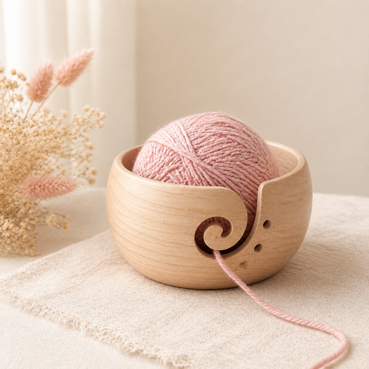 Yarn Bowl collection cover — warm editorial craft still life