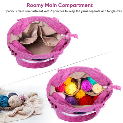 Crochet Bag and Tote - Corduroy Yarn Bag