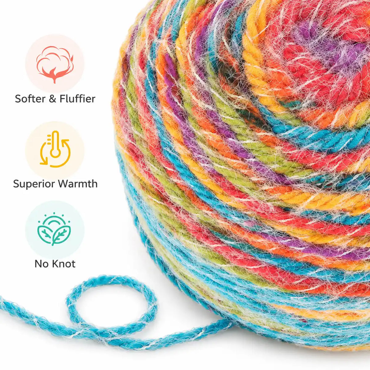 Gradient Cake Yarn for Crochet & Knitting – 190g