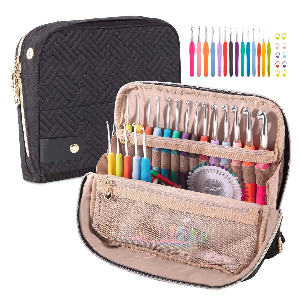 Crochet Hooks Set with Storage Case