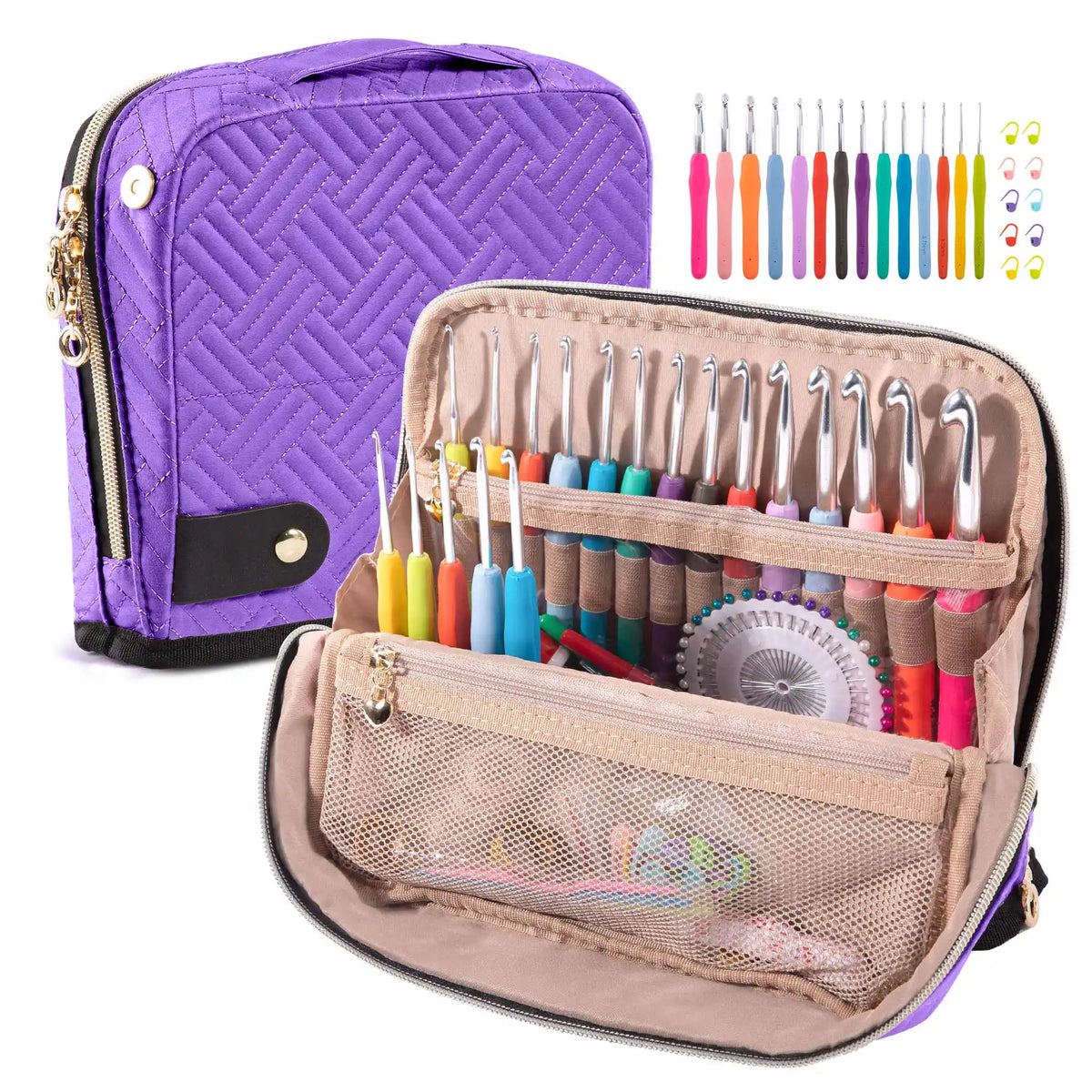 Crochet Hooks Set with Storage Case