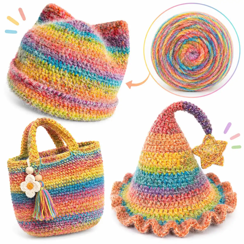 Gradient Cake Yarn for Crochet & Knitting – 190g