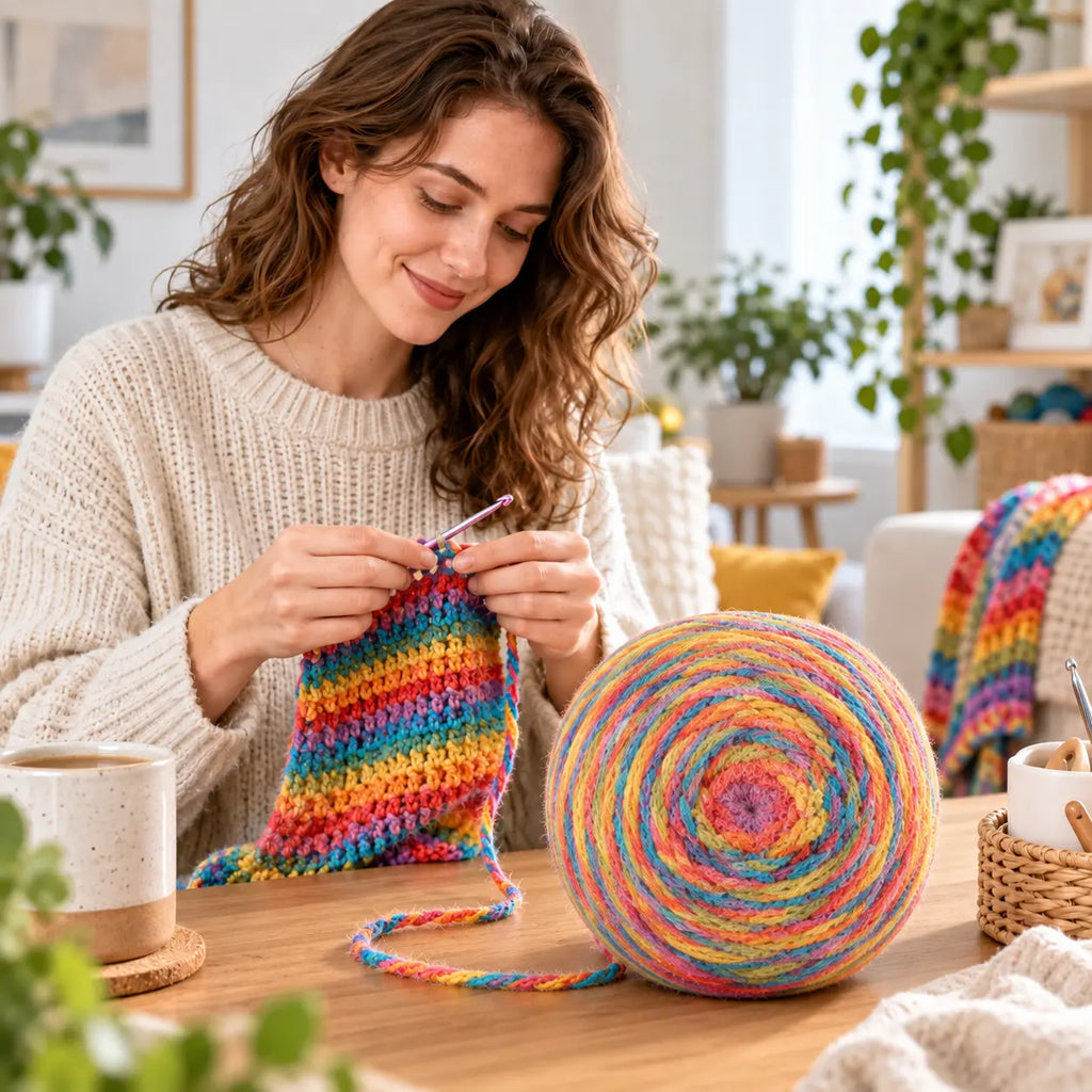 Gradient Cake Yarn for Crochet & Knitting – 190g
