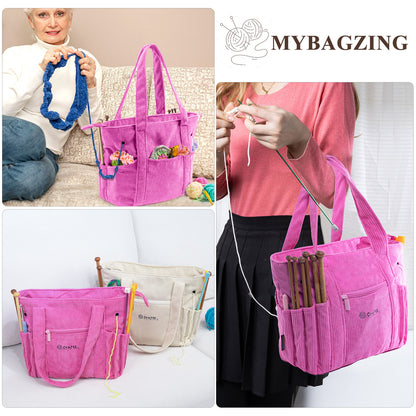 Crochet Bag and Tote - Corduroy Yarn Bag