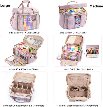 MYBAGZING Yarn/Crochet Bag Organizer