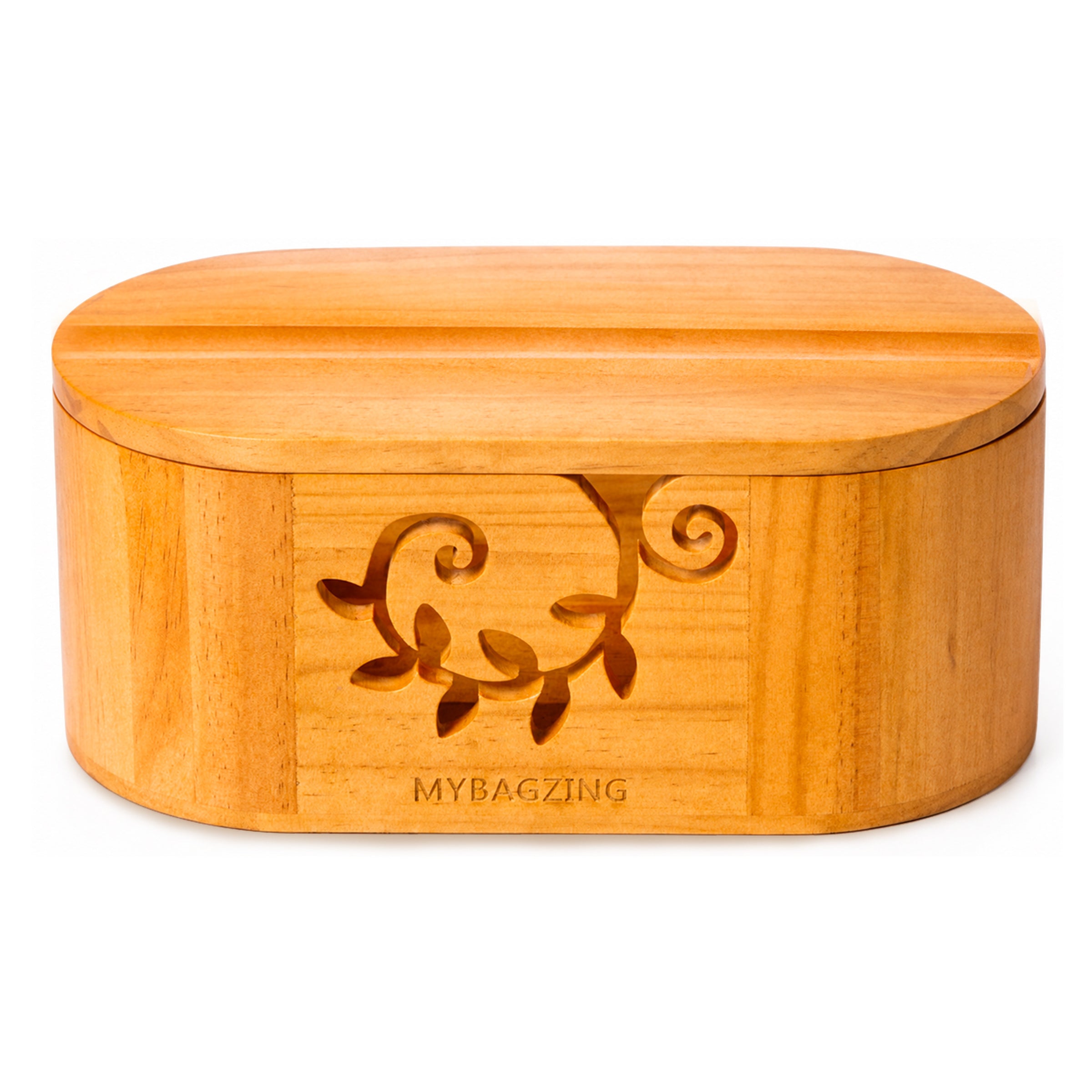 Wooden Yarn Bowl with Lid
