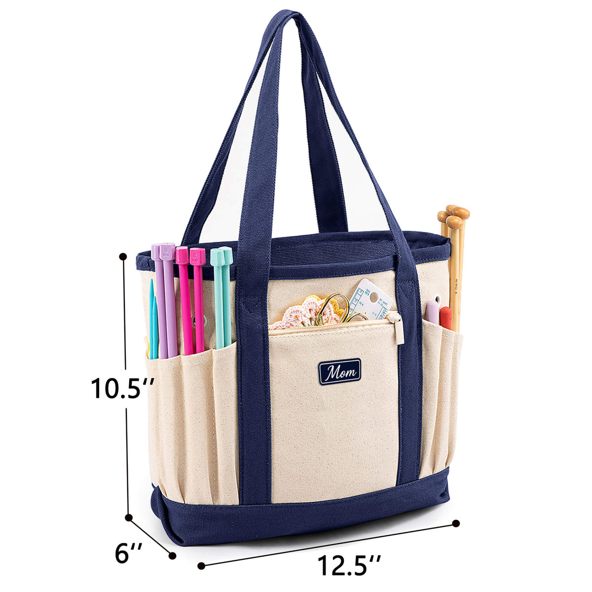 Embroidery Patch Crochet Project Tote