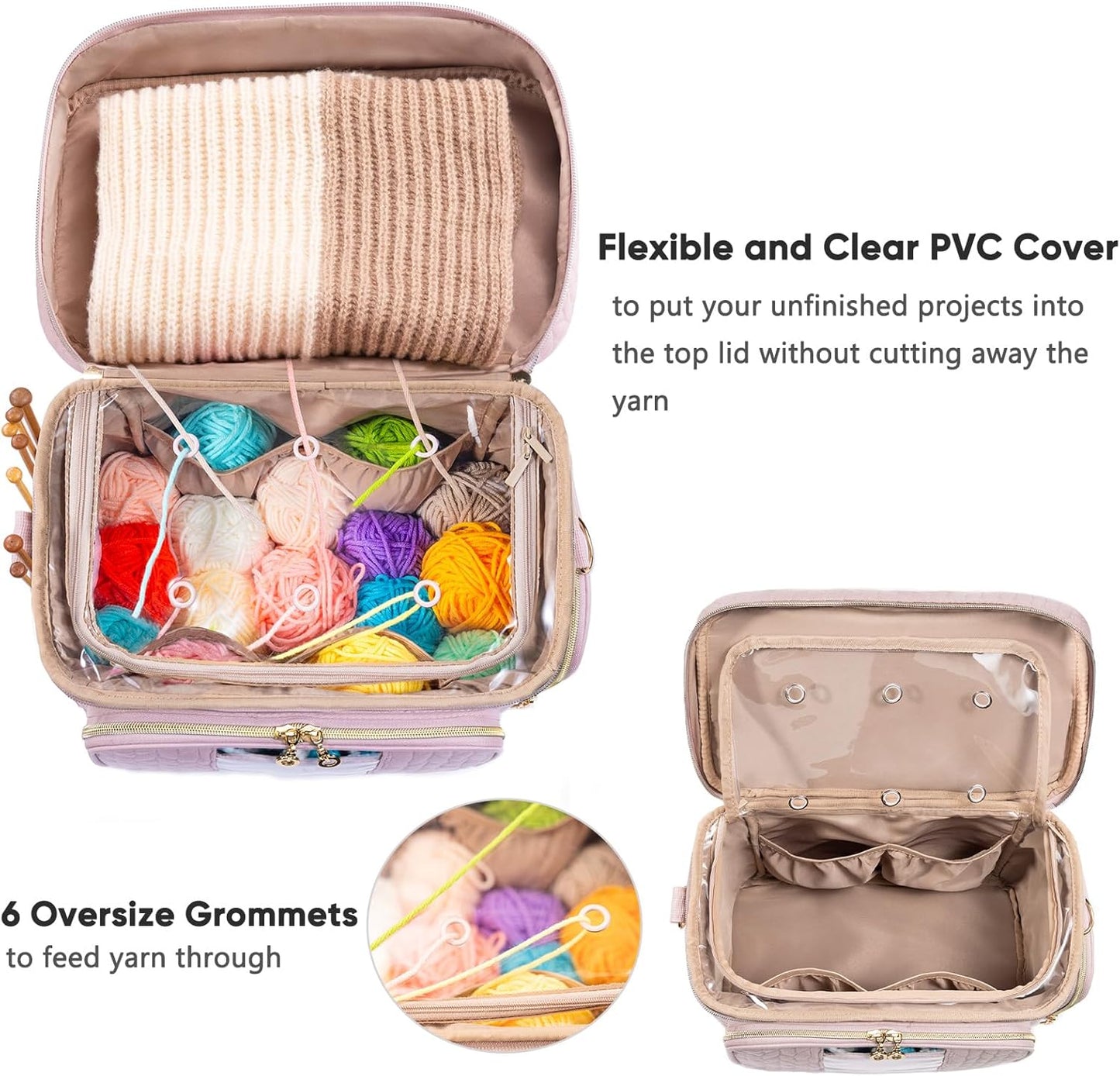 MYBAGZING Yarn/Crochet Bag Organizer