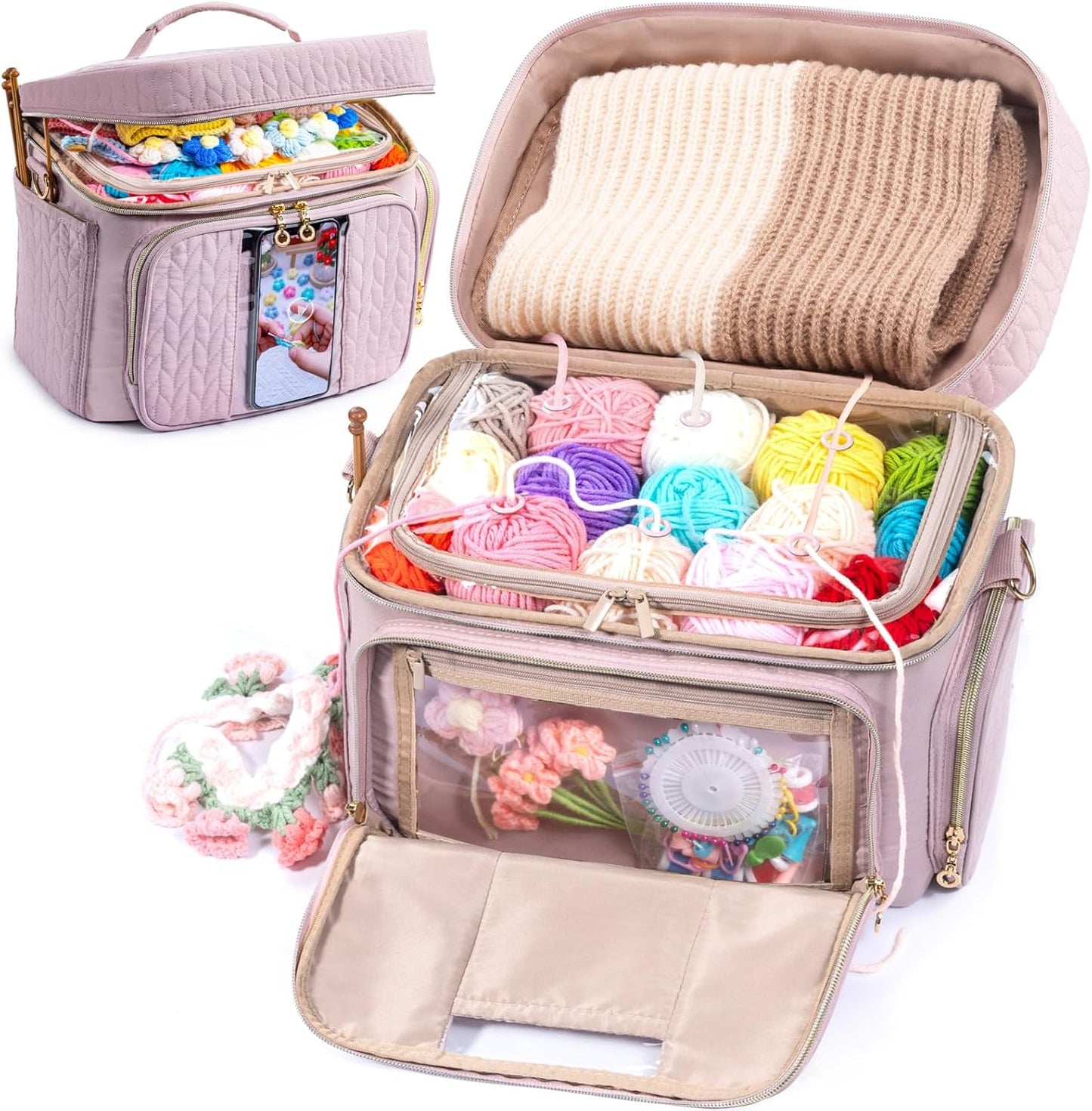 MYBAGZING Yarn/Crochet Bag Organizer