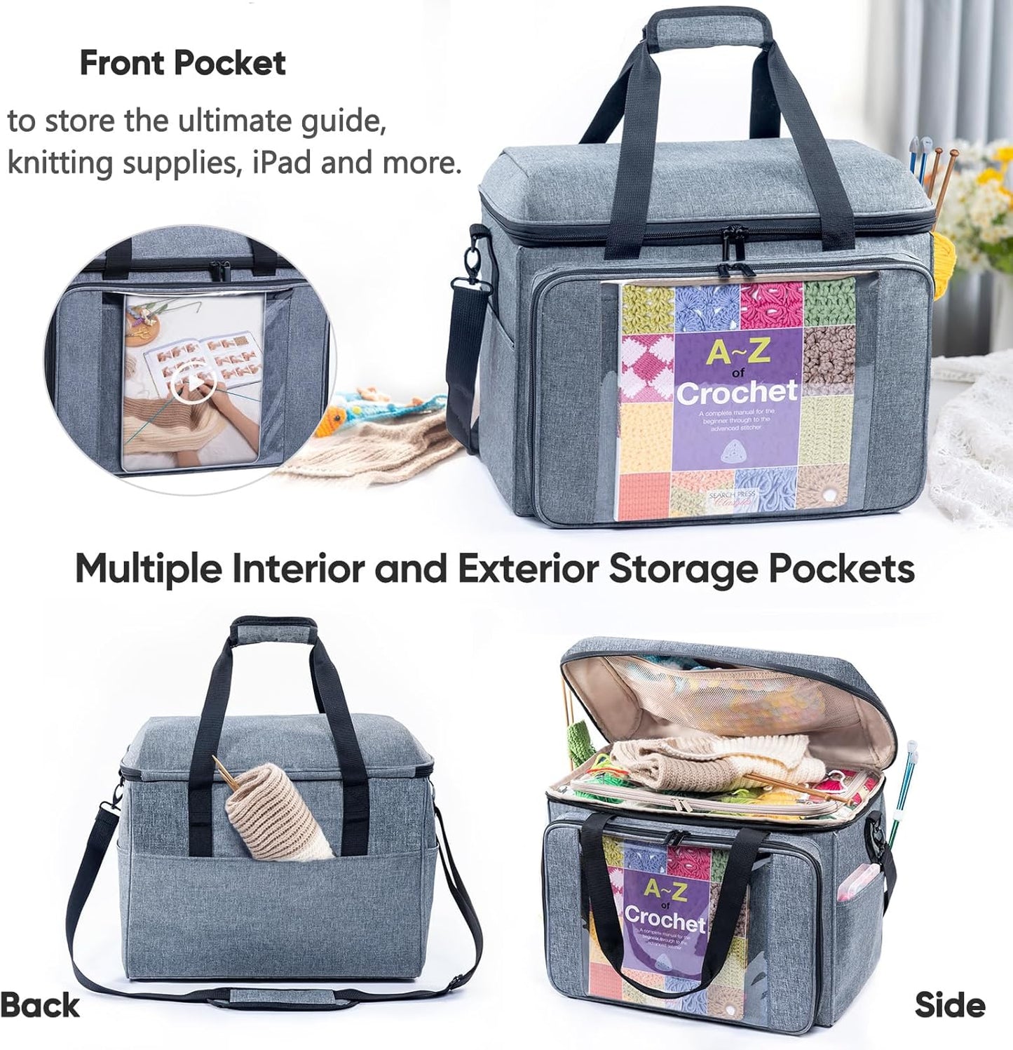 MYBAGZING Yarn/Crochet Bag Organizer