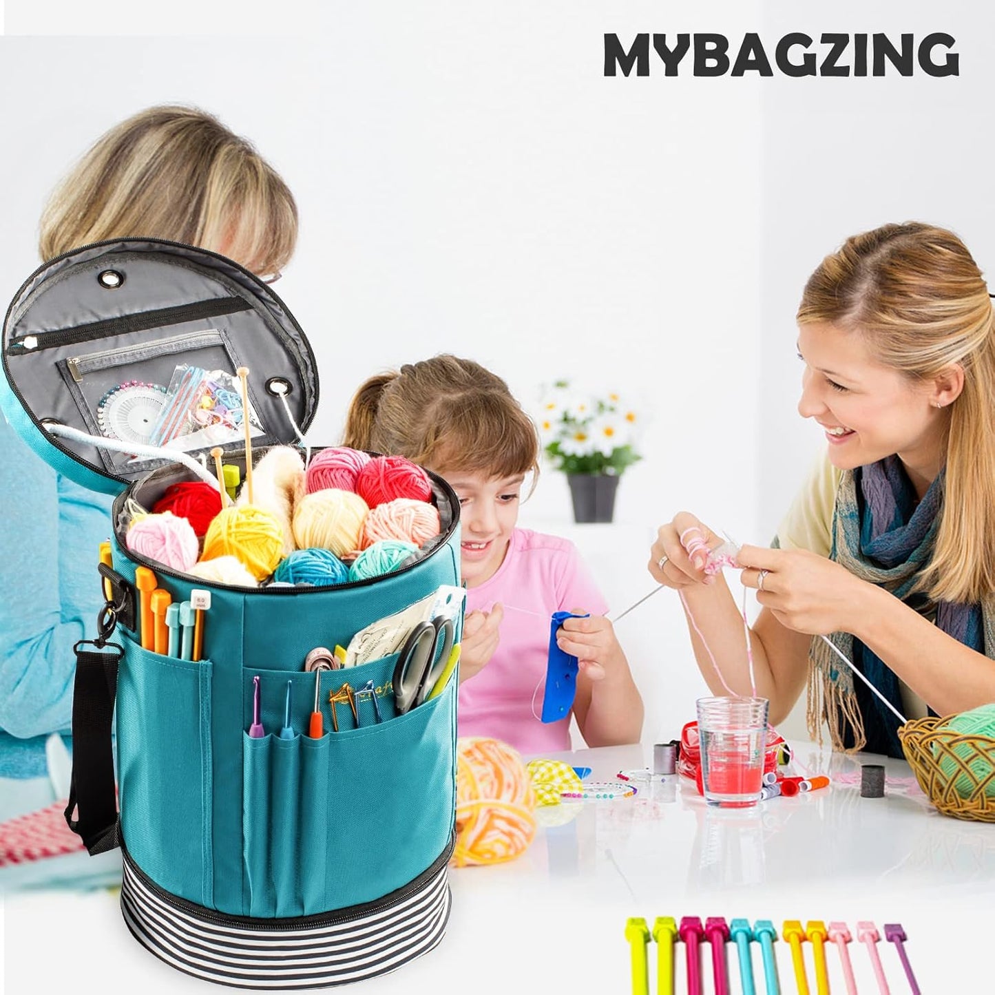 Expandable Crochet Bag Organizer