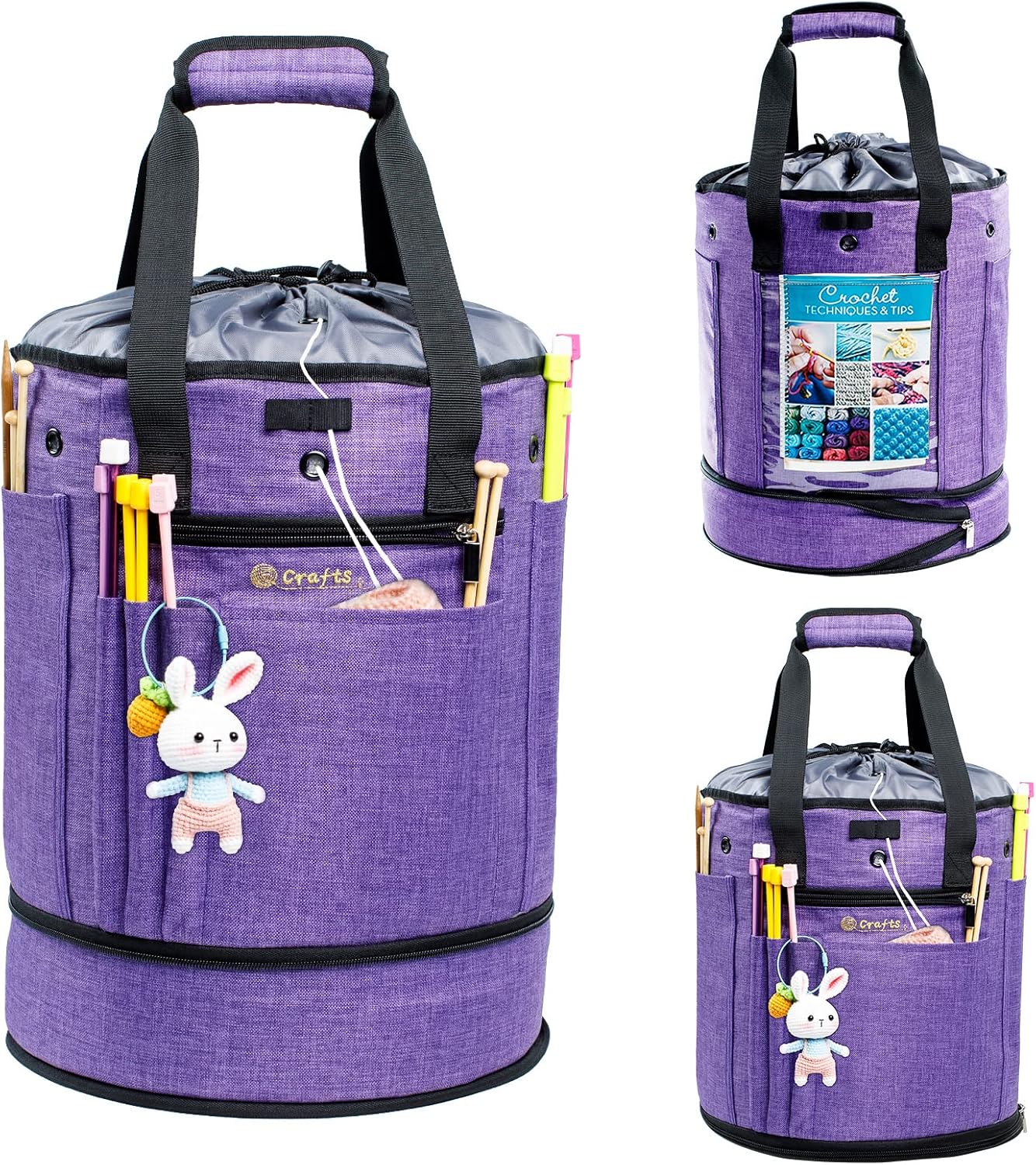 Expandable Crochet Bag Organizer