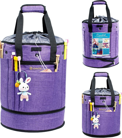 Expandable Crochet Bag Organizer