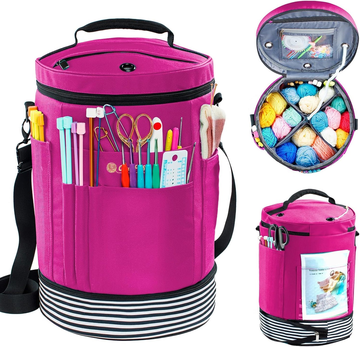 Expandable Crochet Bag Organizer