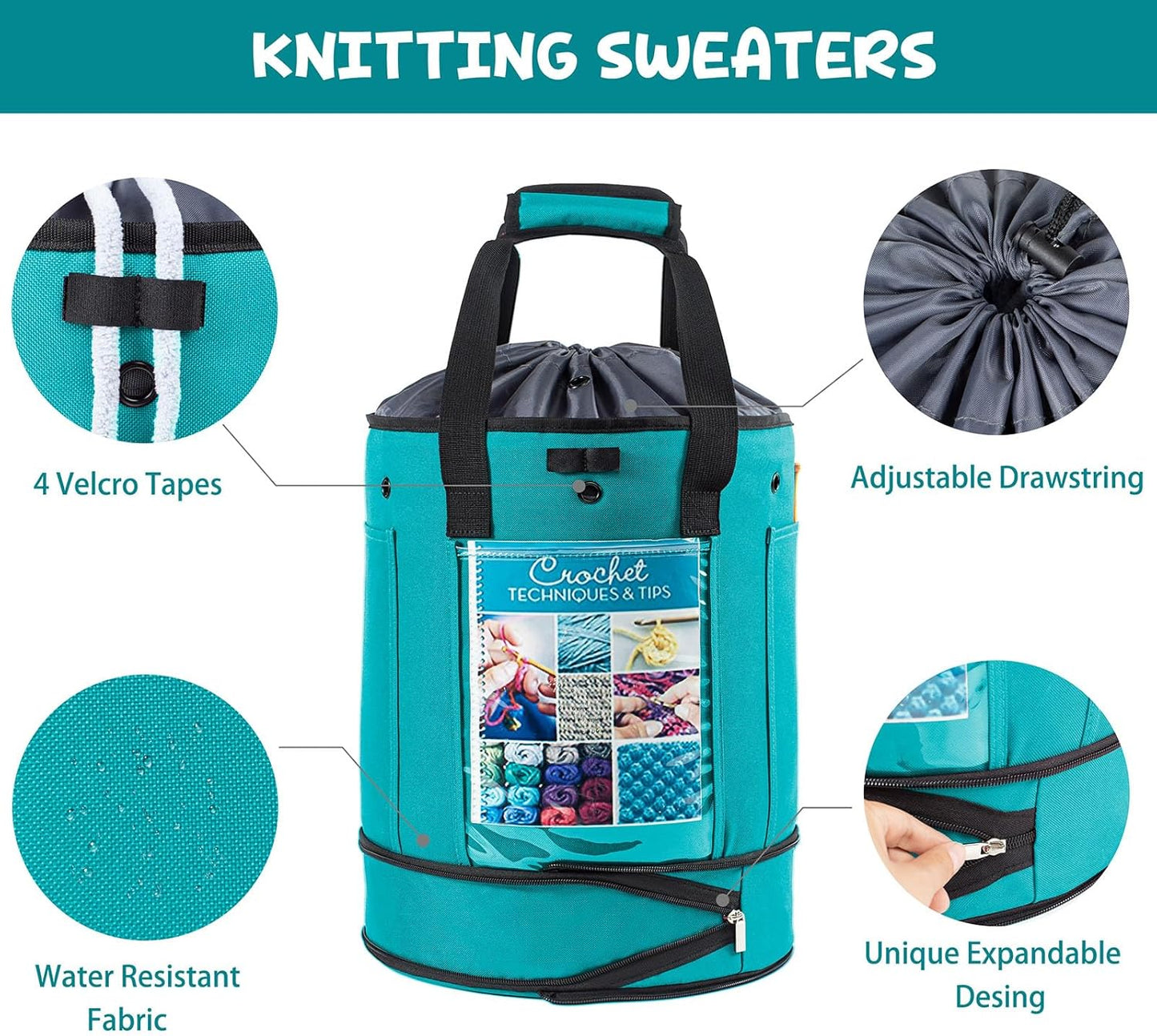 Expandable Crochet Bag Organizer