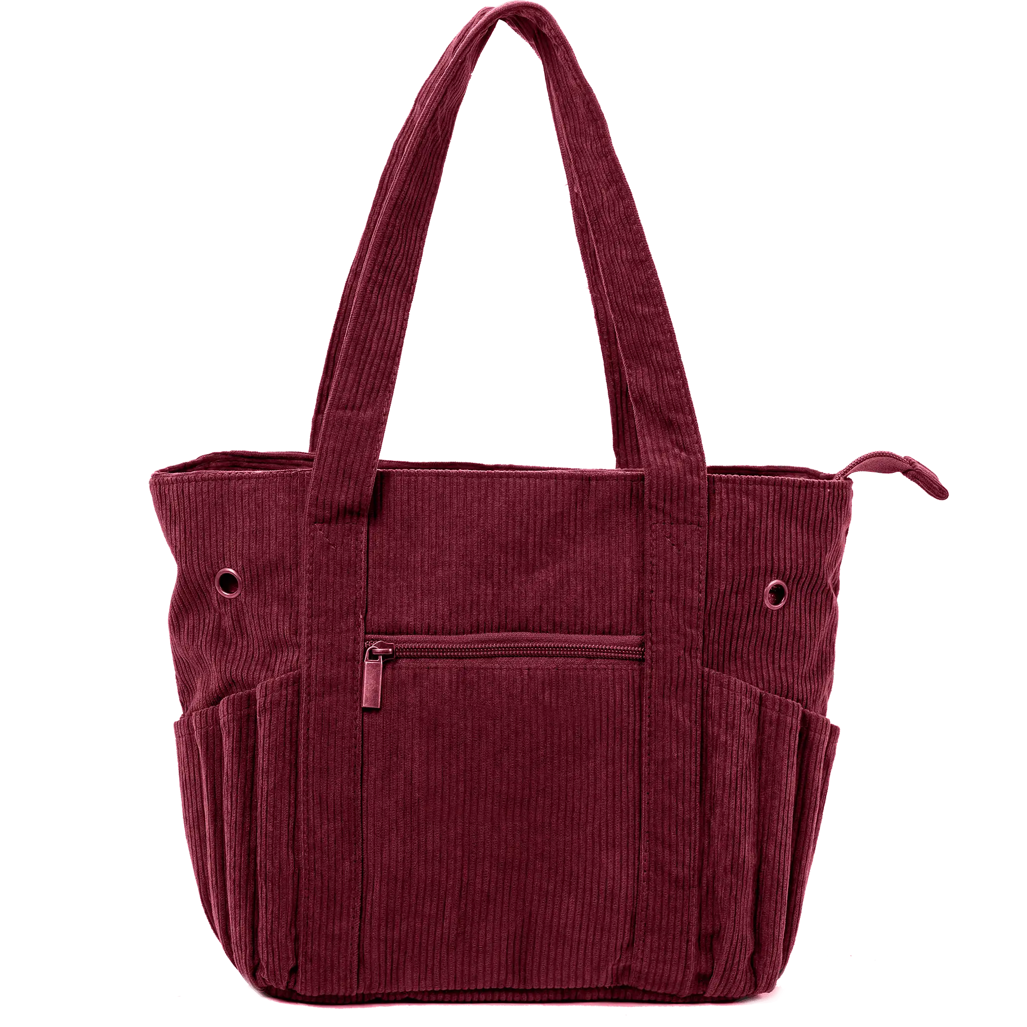 Custom Embroidery Crochet Bag and Tote Mulberry Rose Medium Unembroidered Front View ZINGCRATER