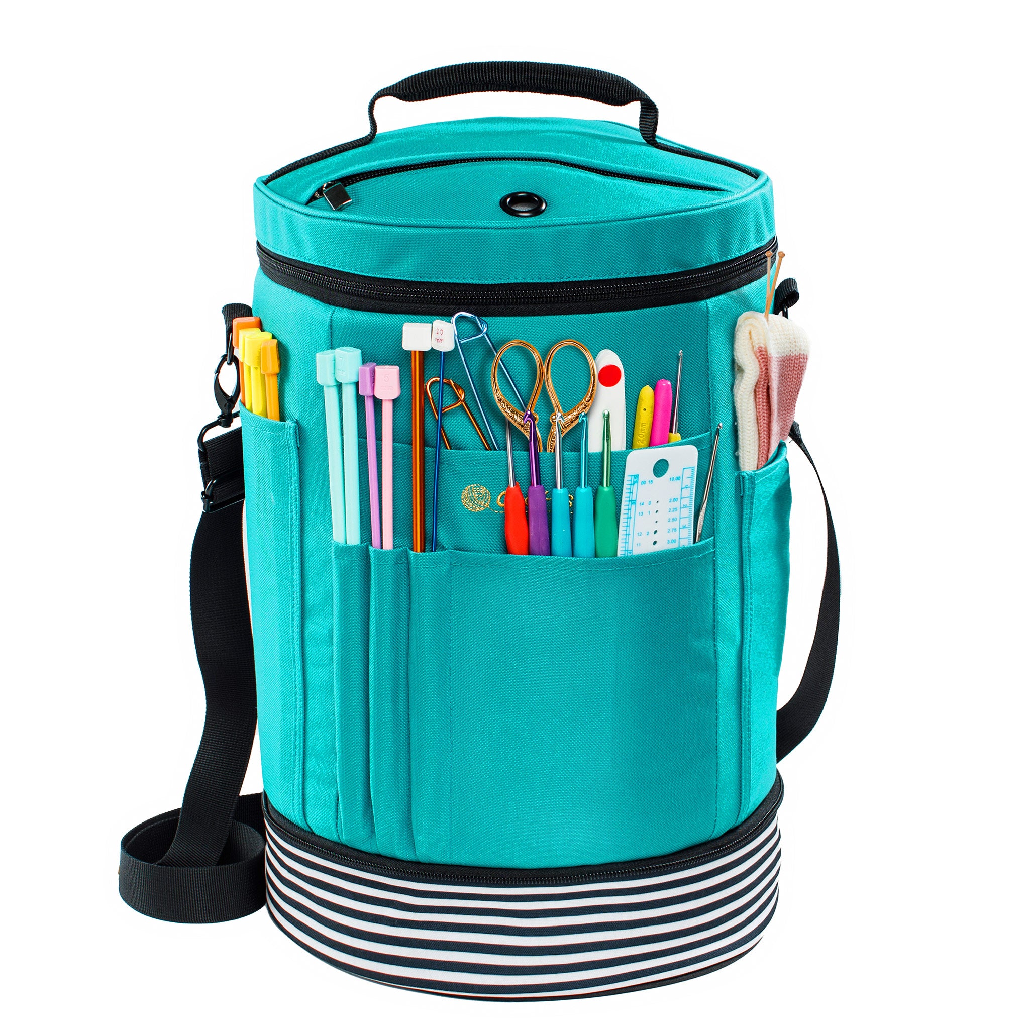 Expandable Yarn Storage Bag with Grommets | ZINGCRATER