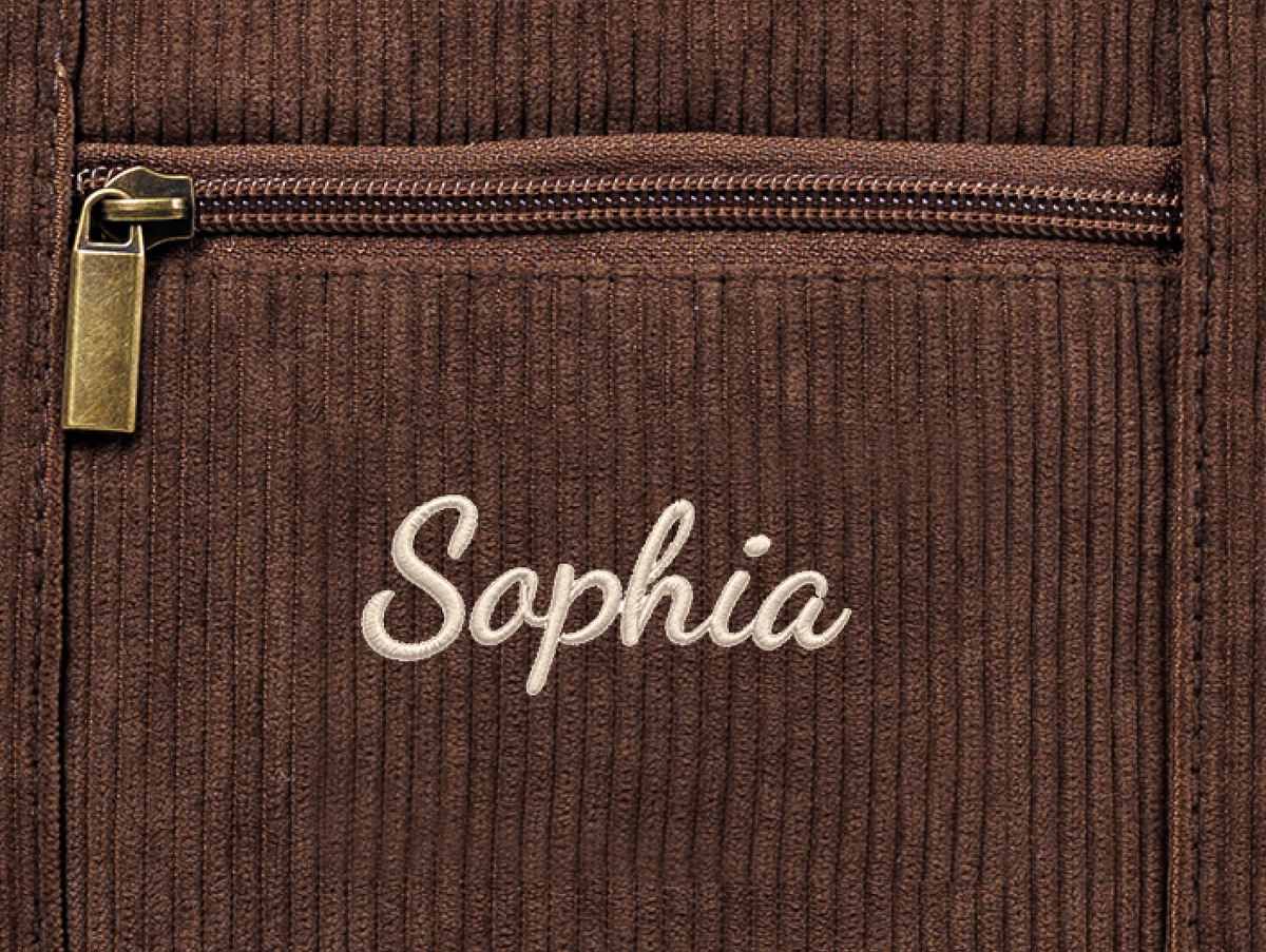 Style 1 script custom embroidery preview
