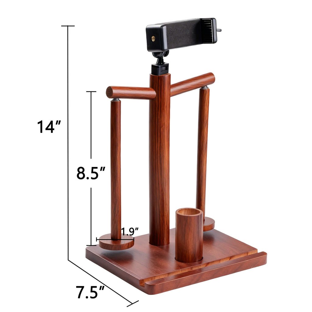 ZINGCRATER 2-Spindle Wooden Yarn Holder Size