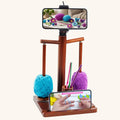 ZINGCRATER 2-Spindle Wooden Yarn Holder