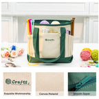 ZINGCRATER Canvas Crochet Tote Bag Close-up1