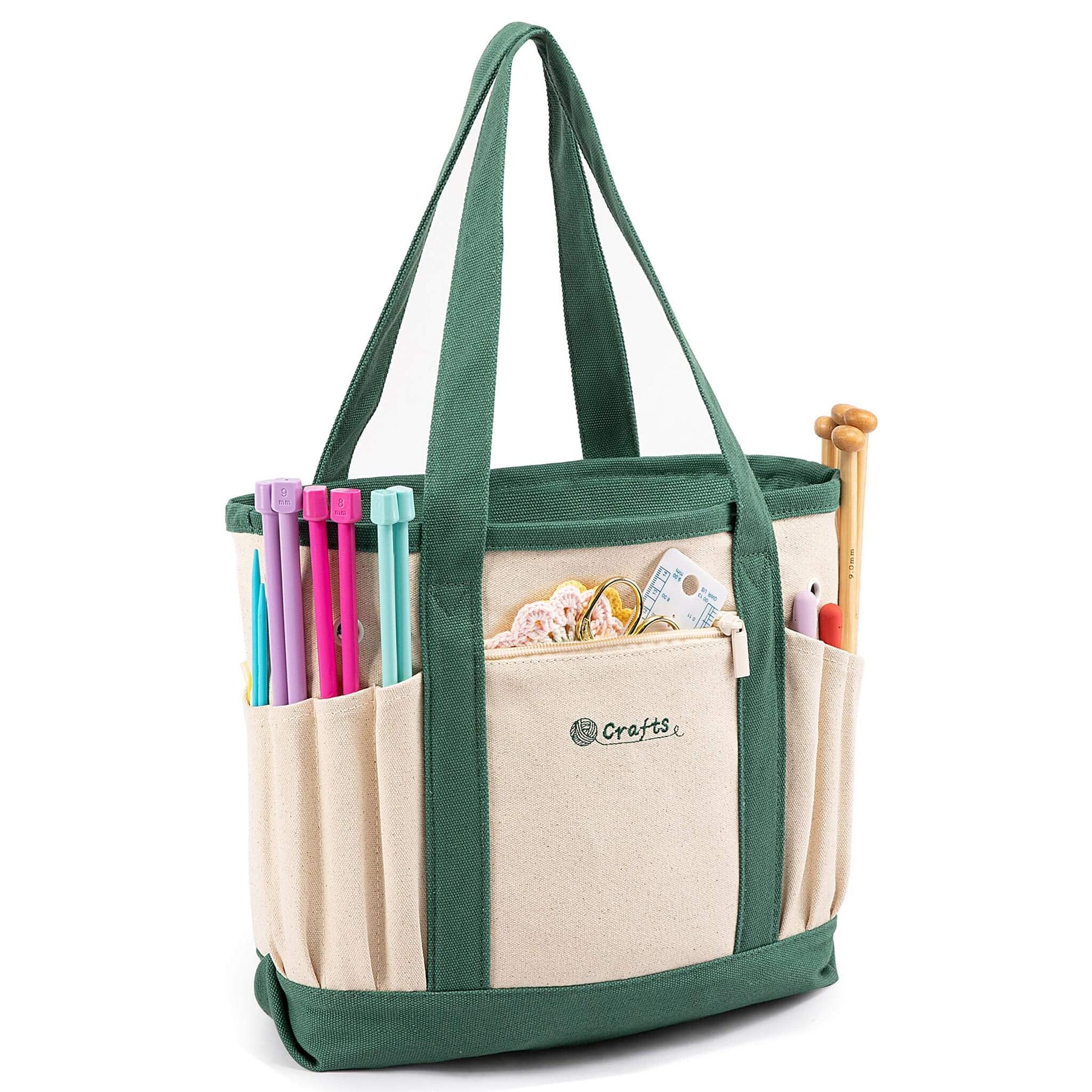 ZINGCRATER Canvas Crochet Tote Bag View1