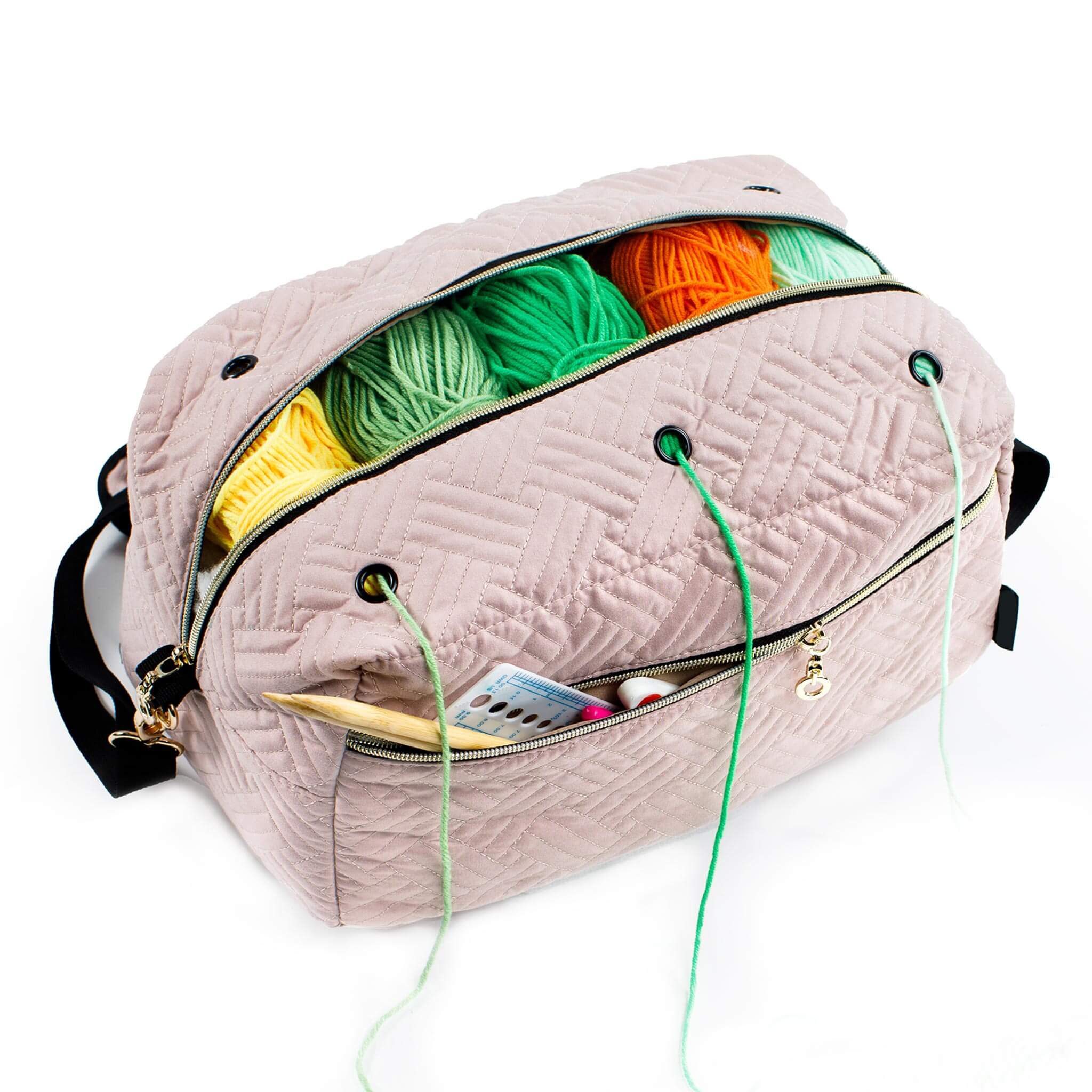 ZINGCRATER Crochet Bag Organizer Blush Beige