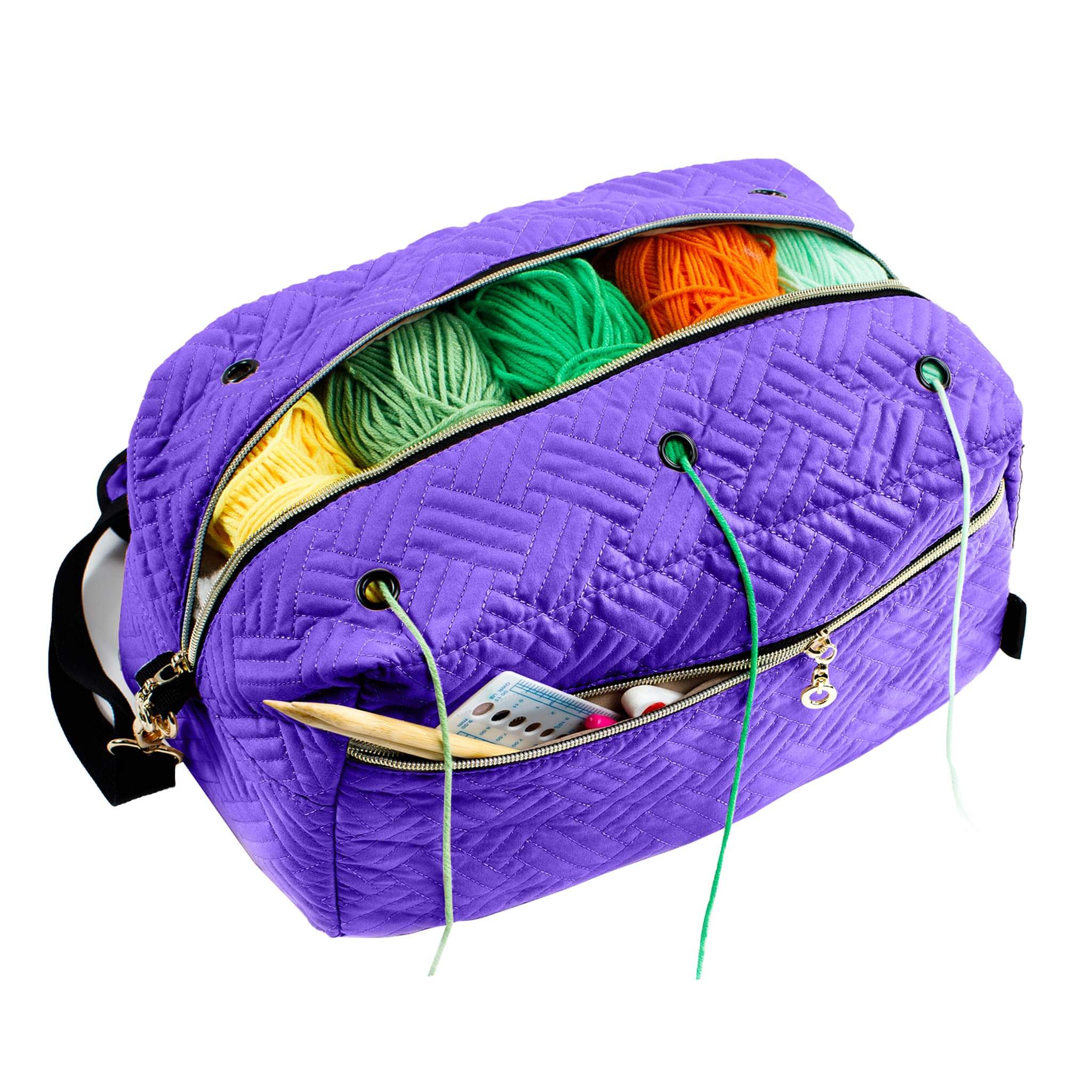 ZINGCRATER Crochet Bag Organizer Lavender Loom