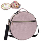 Embroidery project bag organizer for hoops and supplies