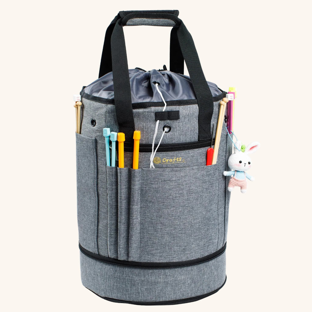 ZINGCRATER Expandable Yarn Storage Bag Front