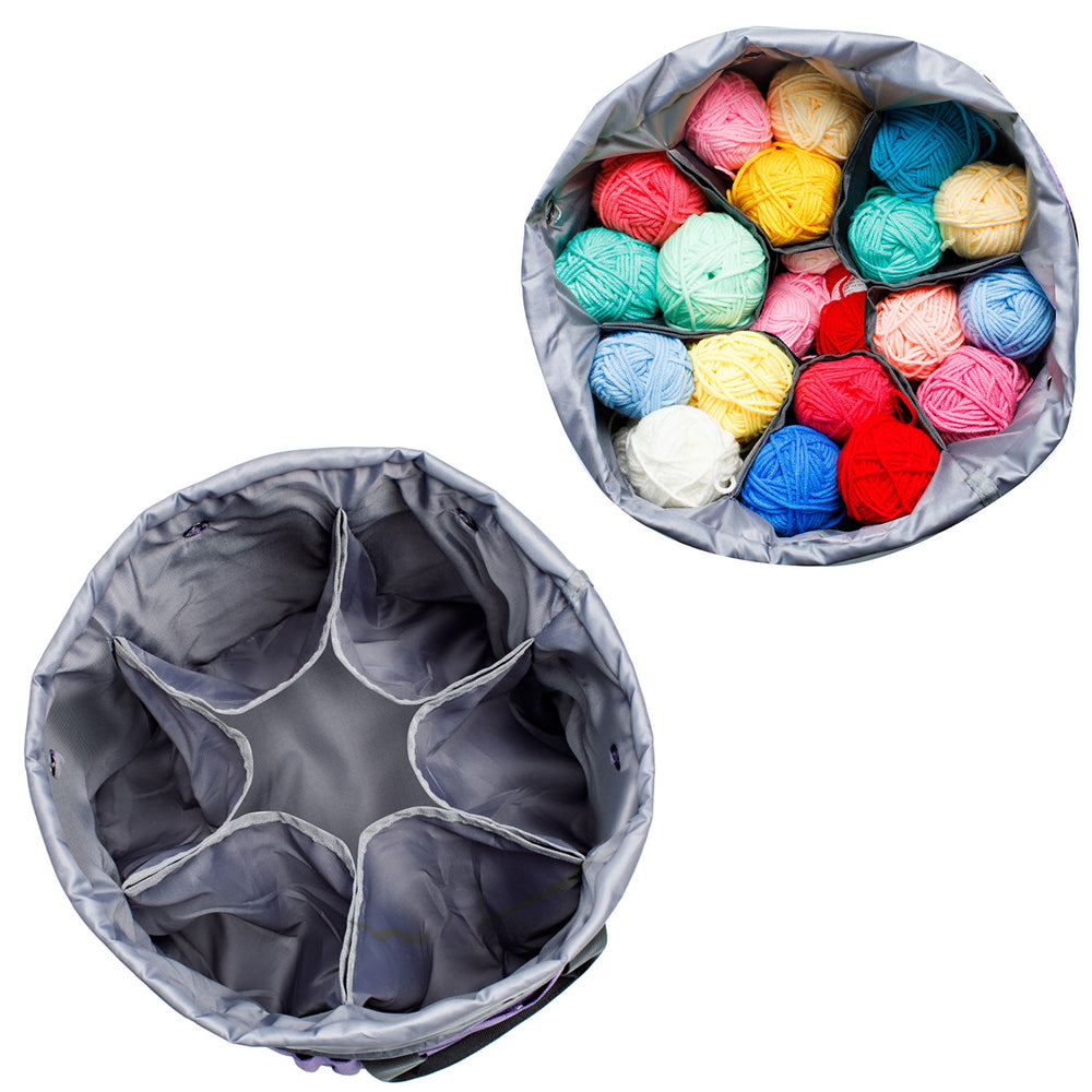 ZINGCRATER Expandable Yarn Storage Bag Inside