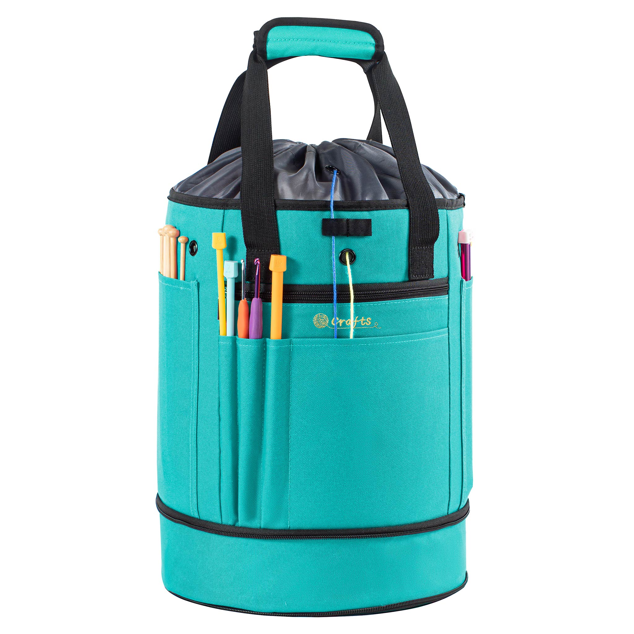 ZINGCRATER Expandable Yarn Storage Bag Lagoon Teal