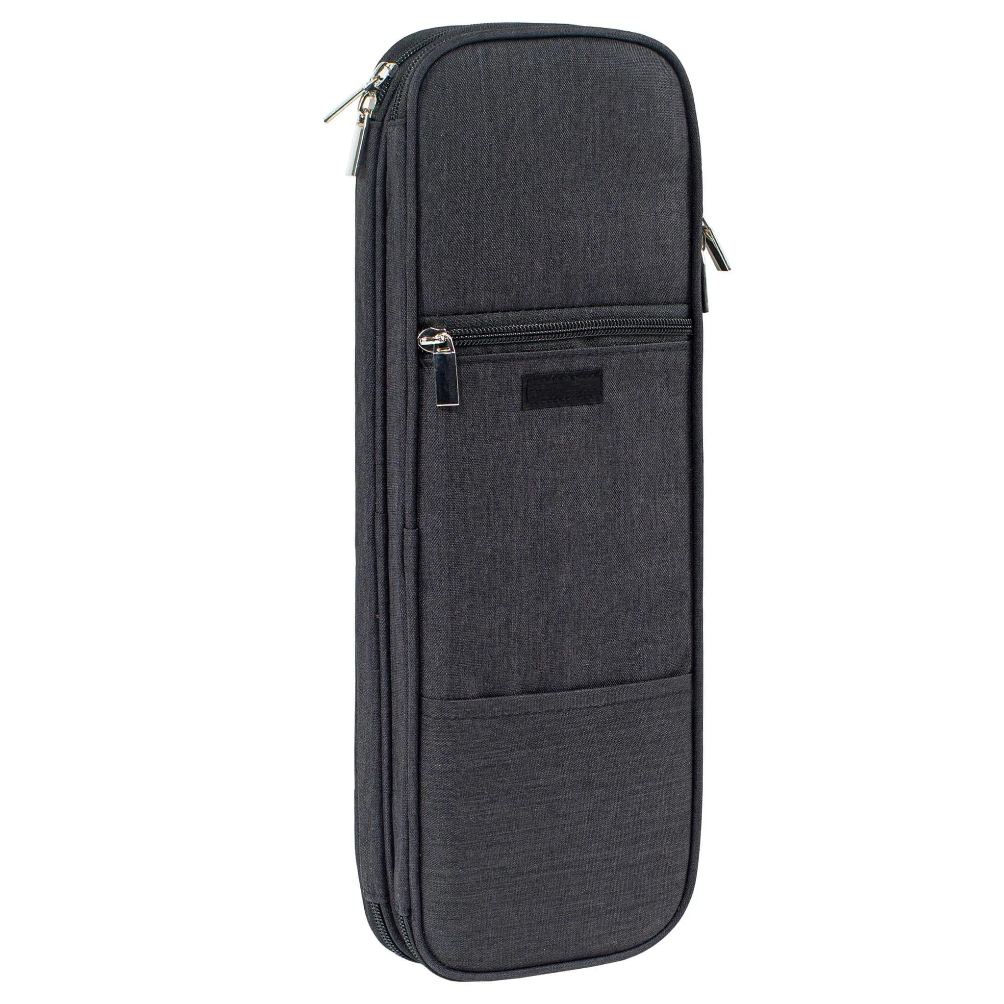 ZINGCRATER Knitting Needle Organizer Case Black Front View
