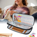 ZINGCRATER Knitting Needle Organizer Case Black Usecase View