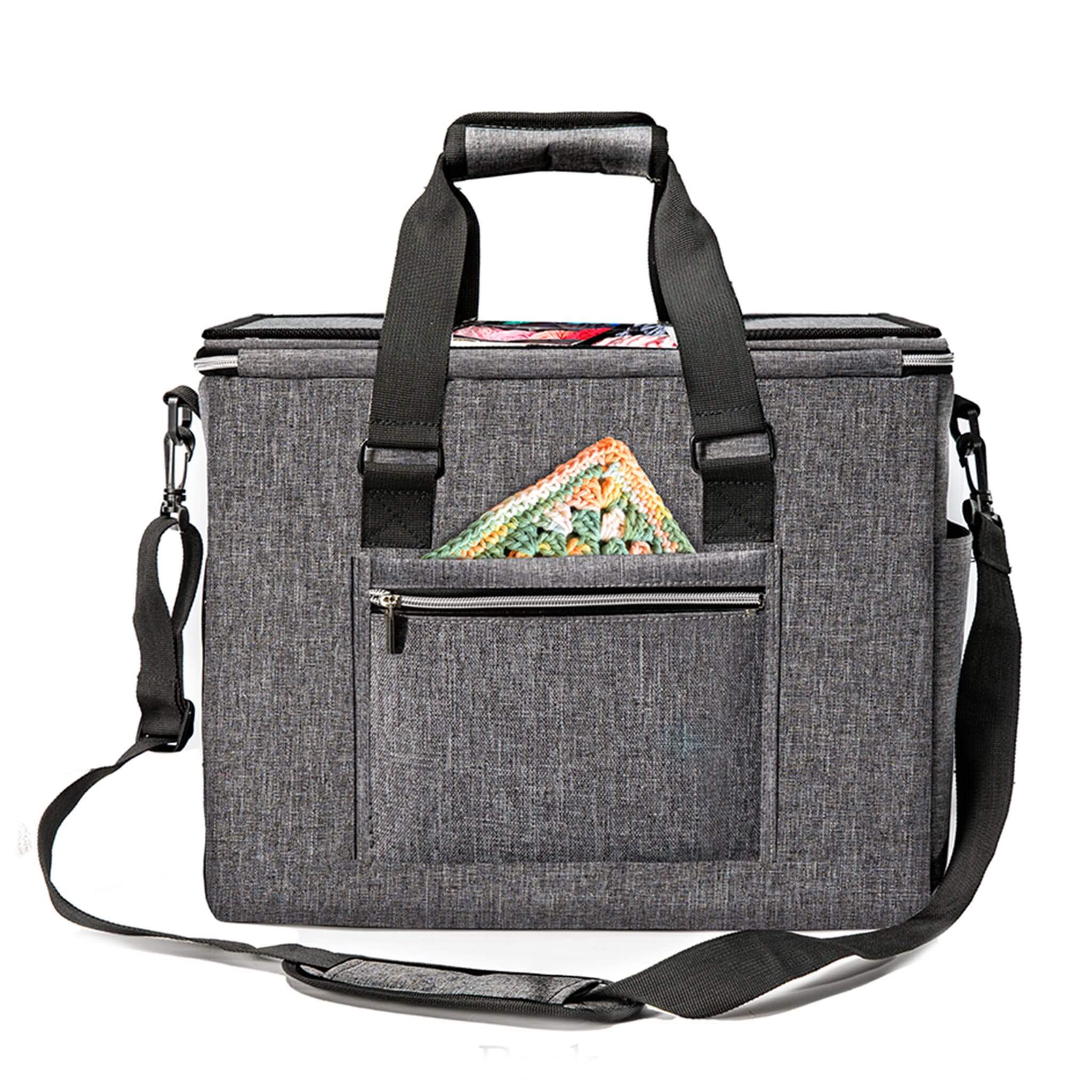 ZINGCRATER Large Yarn Project Organizer Bag Back