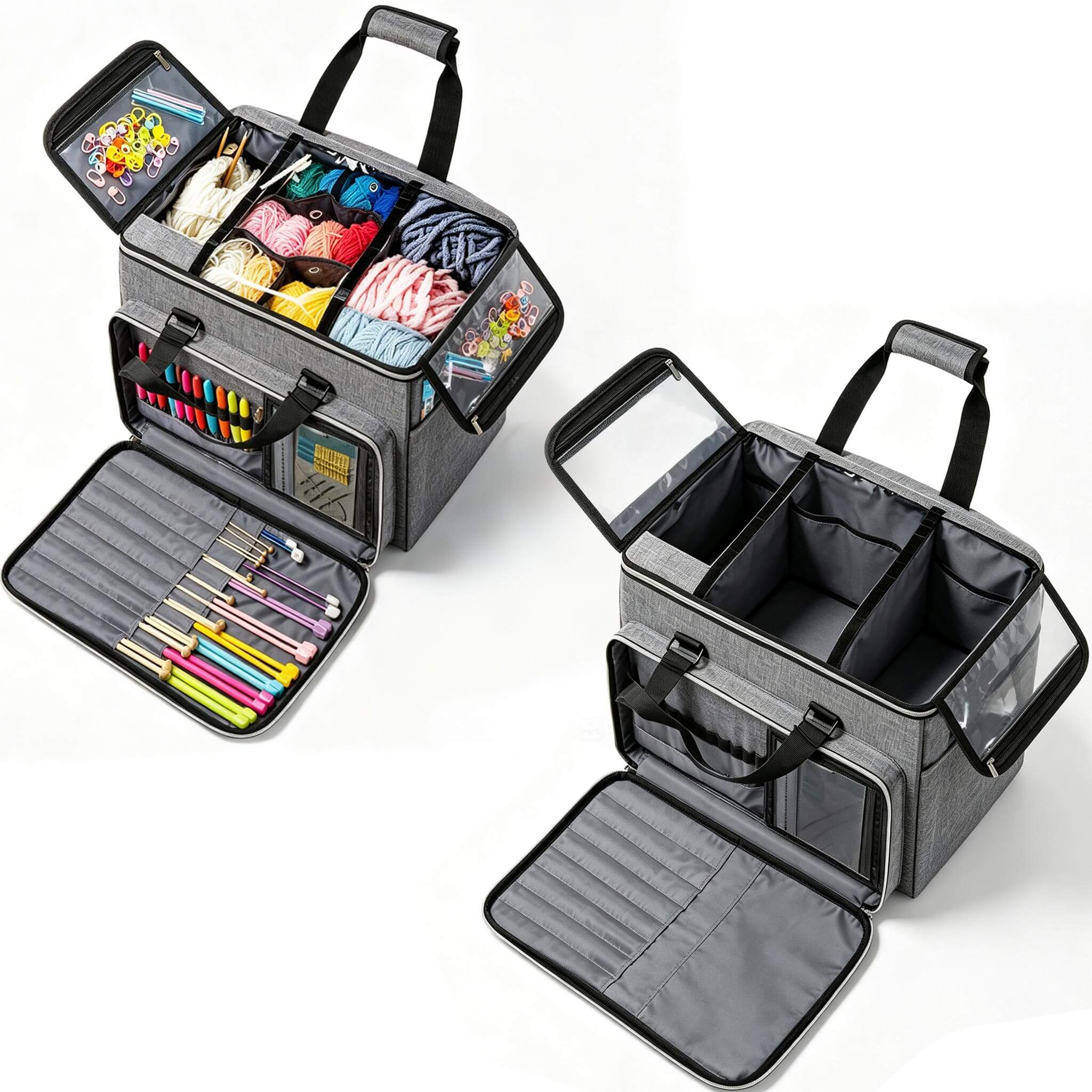ZINGCRATER Large Yarn Project Organizer Bag View1