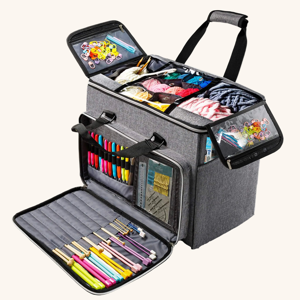 ZINGCRATER Large Yarn Project Organizer Bag