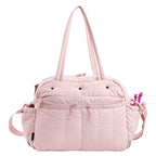 ZINGCRATER Quilted Crochet Tote Bag Front