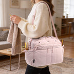 ZINGCRATER Quilted Crochet Tote Bag Usecase