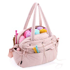 ZINGCRATER Quilted Crochet Tote Bag View2