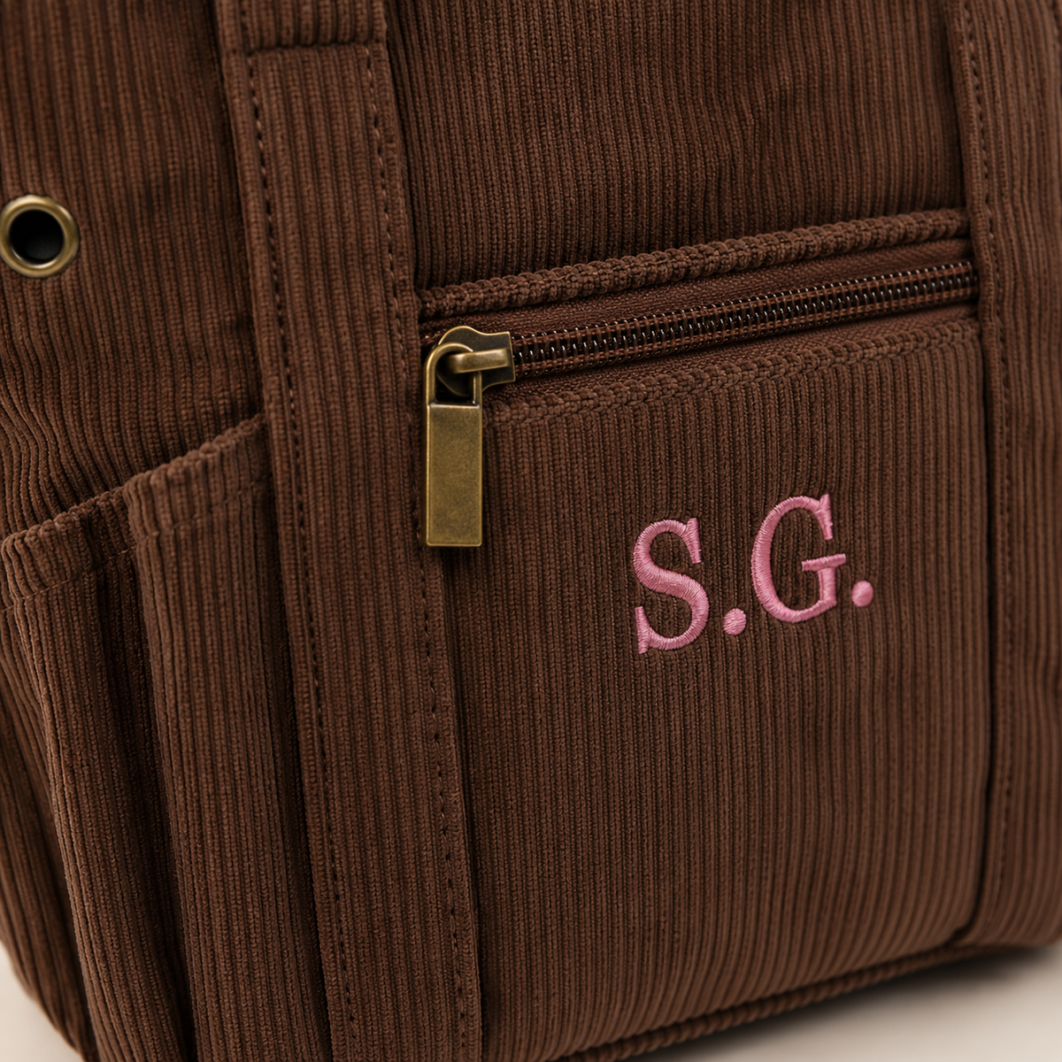 Dotted Initials embroidery example
