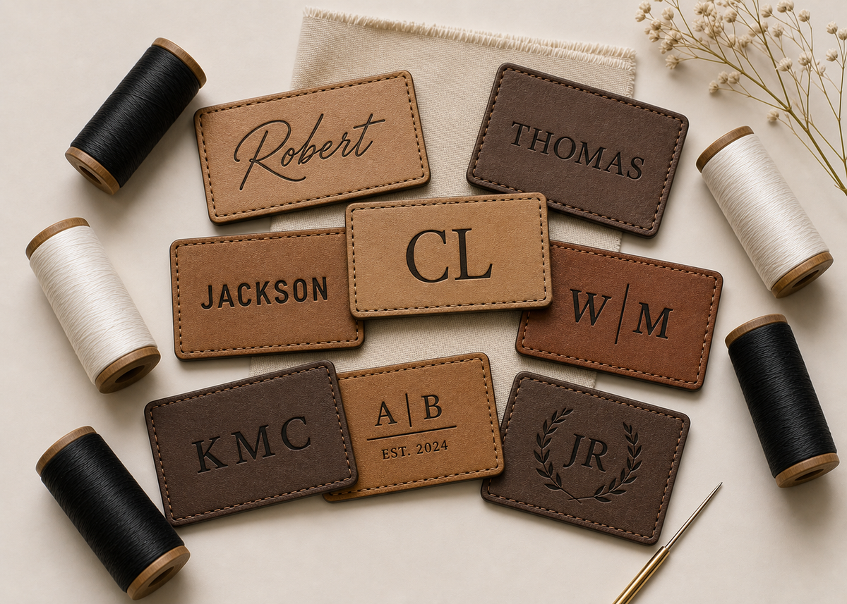 Custom leather patch process