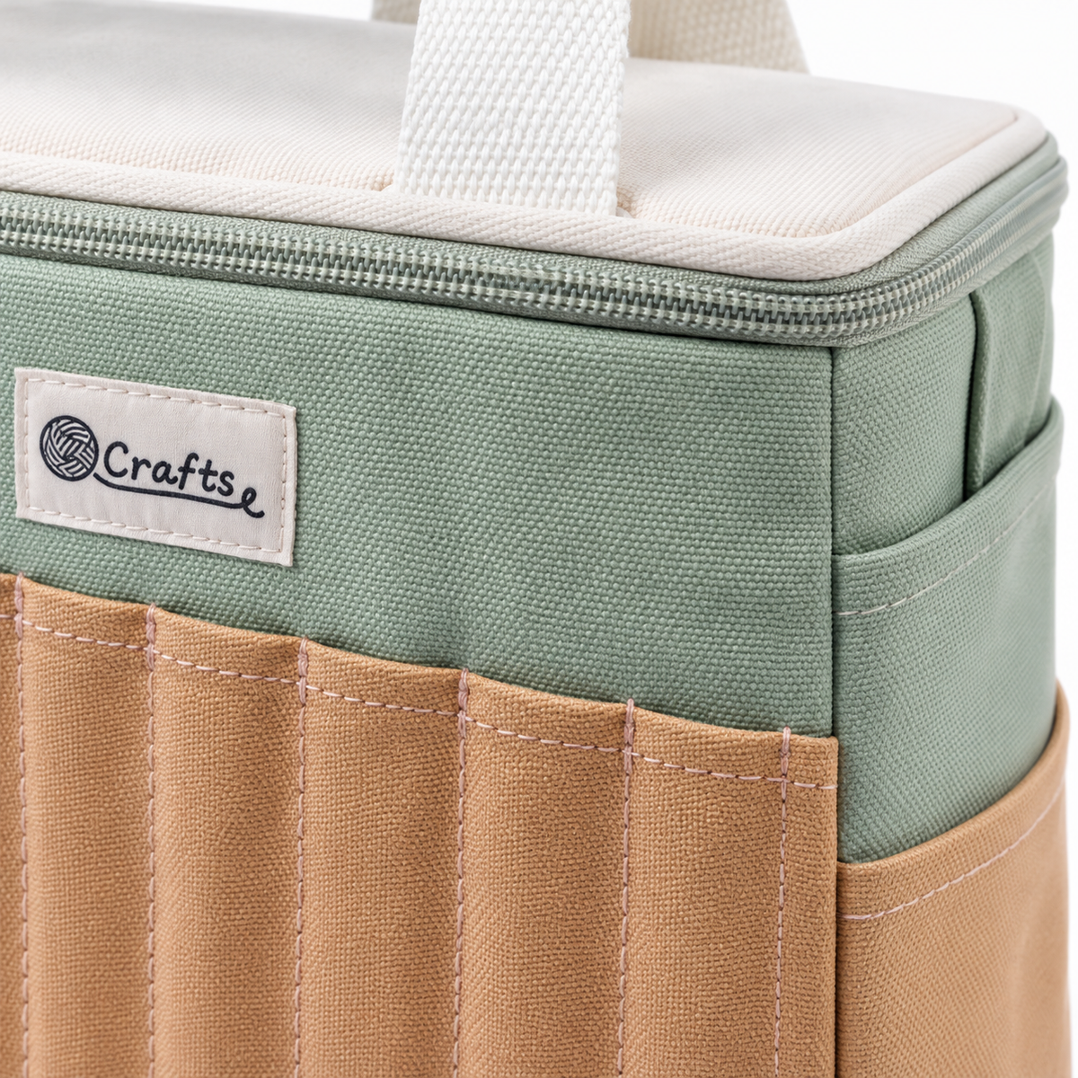Knitting Bag & Yarn Storage Tote with Multiple Pockets