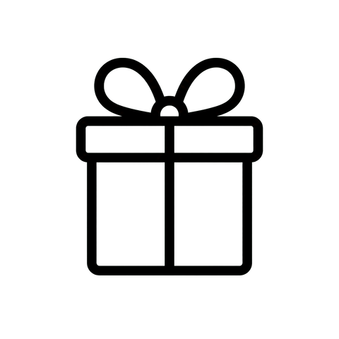 Wrapped gift box with ribbon and bow
