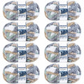 ZINGCRATER #10 extreme jumbo chunky yarn 8 pack for blankets, crochet and hand knitting