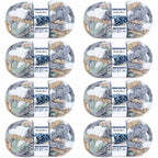 ZINGCRATER #10 extreme jumbo chunky yarn 8 pack for blankets, crochet and hand knitting