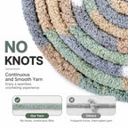 ZINGCRATER knot-free chunky yarn with continuous smooth fiber for crochet and hand knitting